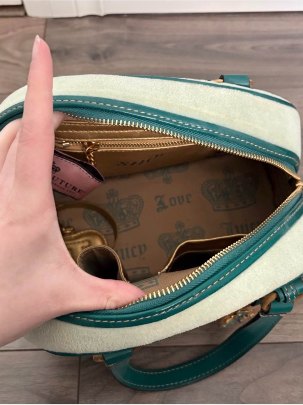 Y2K Juicy Couture Mint Bowler Bag - Picture 5 of 10
